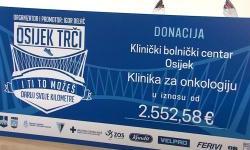 Dvije i pol tisuće eura Osječani prikupili za KBC na humanitarnoj trci za rođendan grada