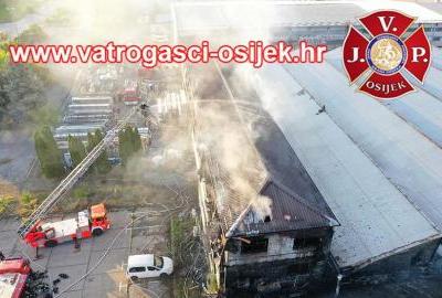 Policija utvrdila uzrok požara na poslovnoj zgradi u Osijeku