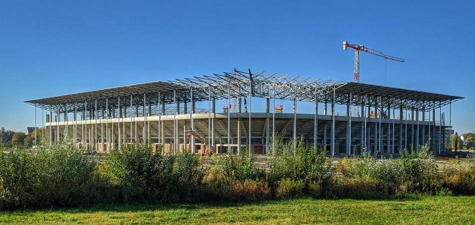 Gradilište novog stadiona na Pampasu