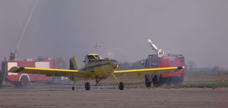 U Osijek stigao novi zrakoplov za borbu protiv komaraca