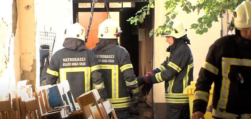 Požar probudio stanare Sunčane ulice u središtu Osijeka