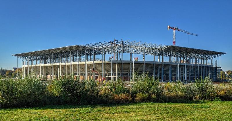 Gradilište novog stadiona na Pampasu