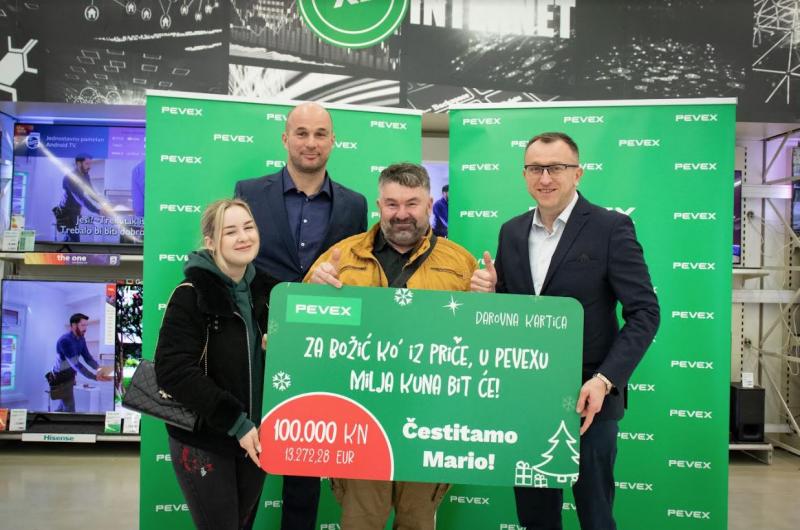 PEVEX nagradio svojih 1000 kupaca s ukupno milijun kuna