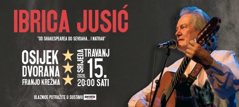 Ibrica Jusić 15. travnja u Osijeku