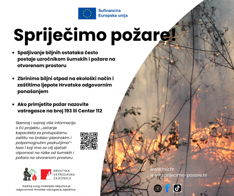 Oprez pri spaljivanju biljnog otpada!