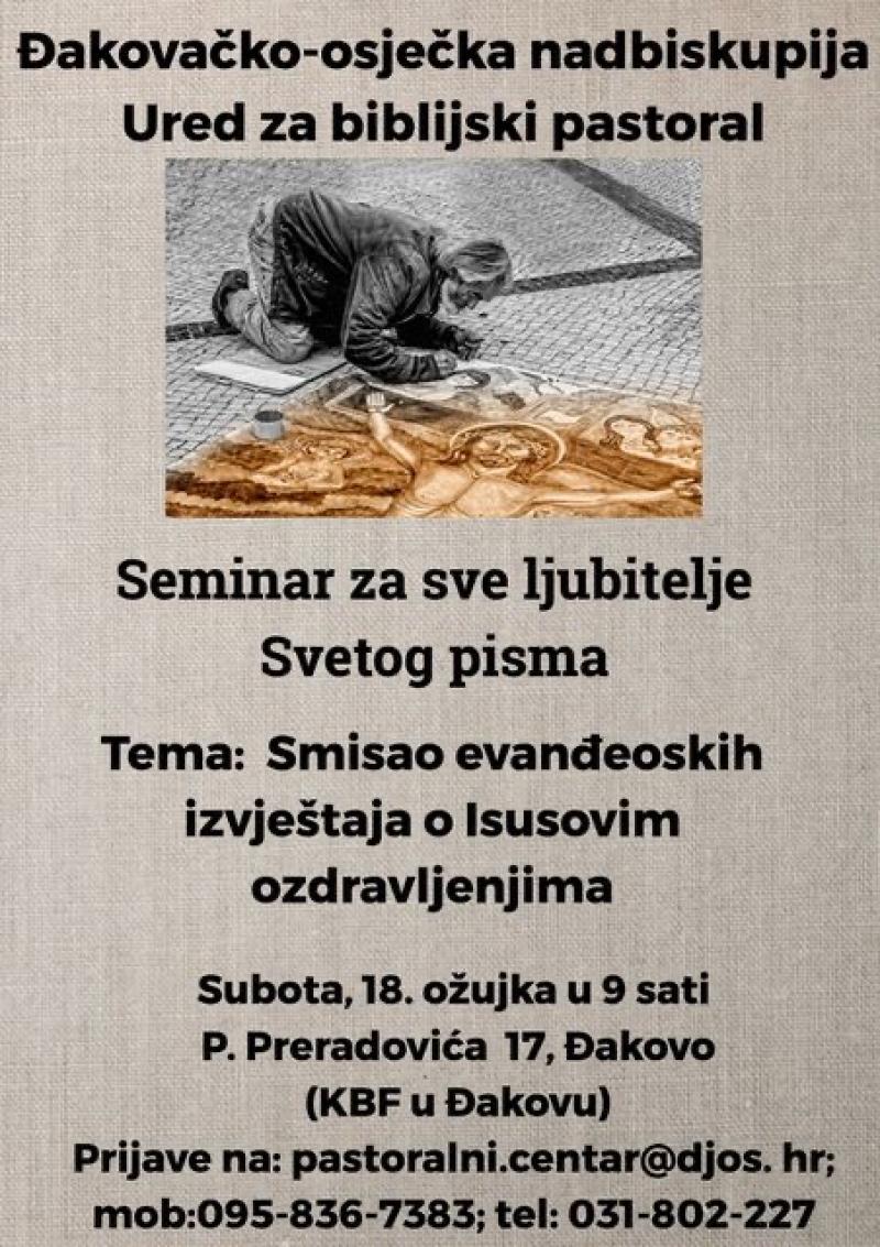 Seminar za ljubitelje Svetog Pisma