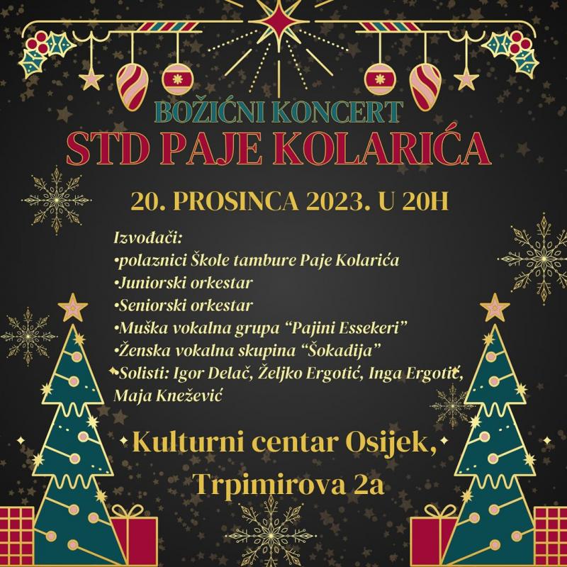 Božićni koncert STD Paje Kolarića