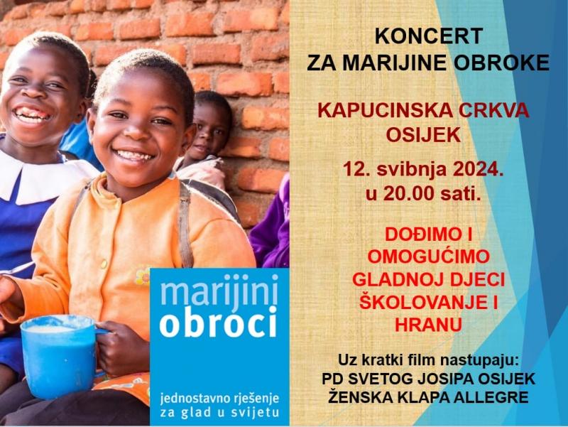 Koncert za Marijine obroke