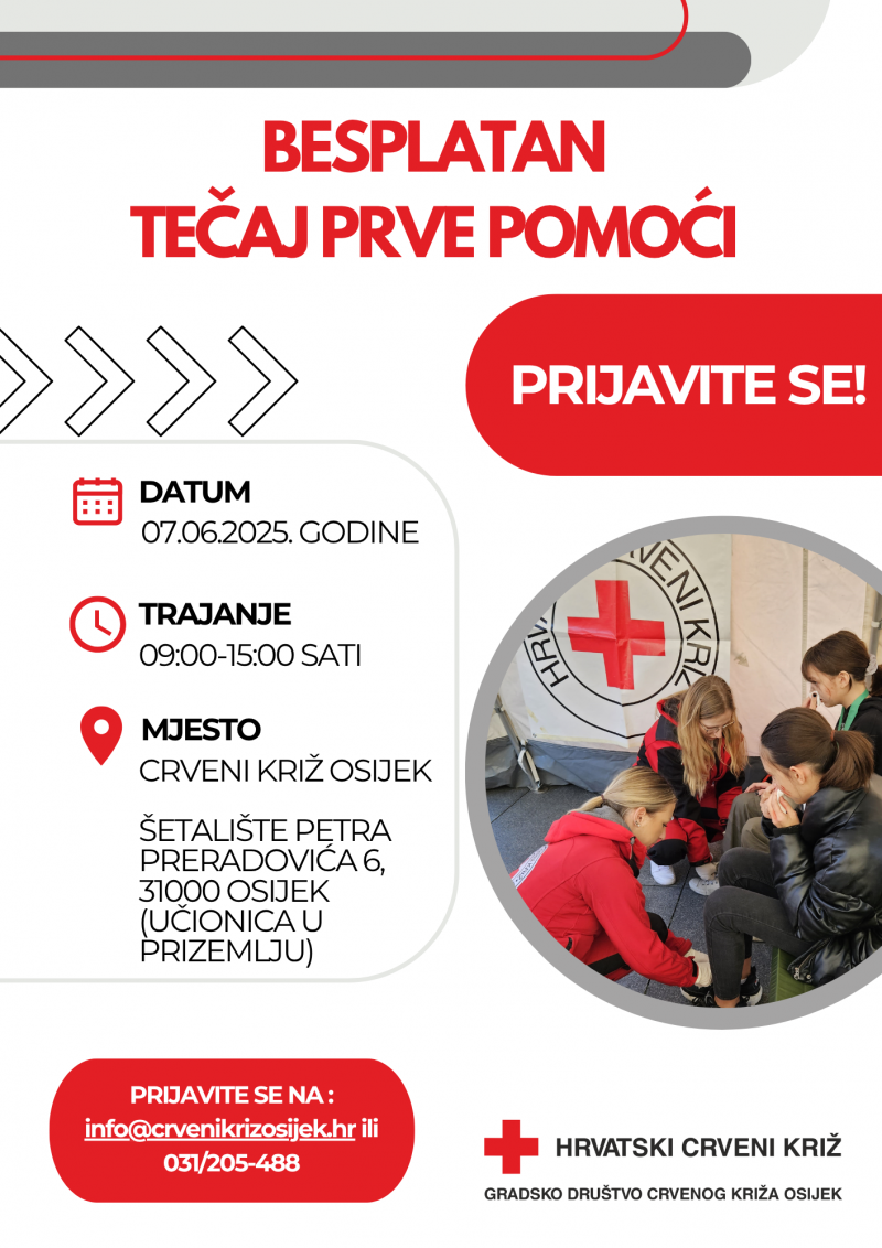 Besplatan tečaj prve pomoći