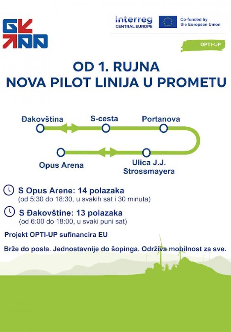 GPP: Nova autobusna linija – pilot u sklopu EU projekta OPTI-UP