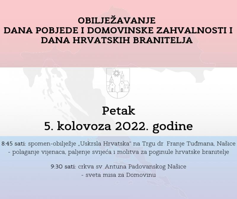 Našice: Obilježavanje Dana pobjede i domovinske zahvalnosti i Dana hrvatskih branitelja